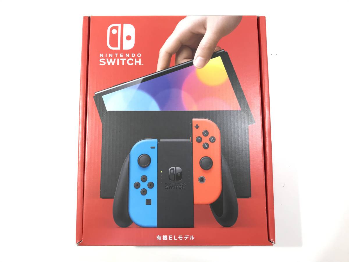 1円スタート 未使用品 店舗印無 switch 本体 有機ELモデル