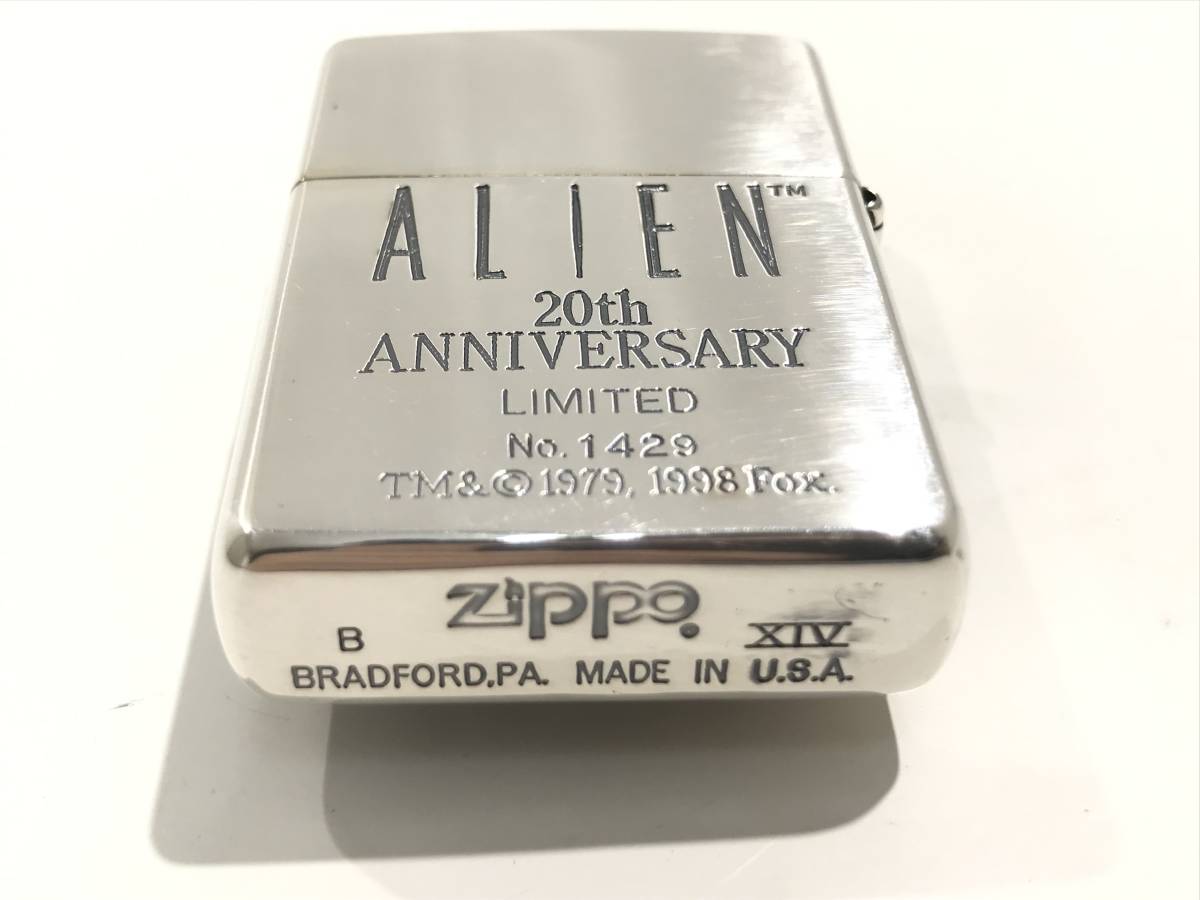 Zippo ALIEN 20th ANNIVERSARY シリアルNo.1429 ジッポー ジッポ