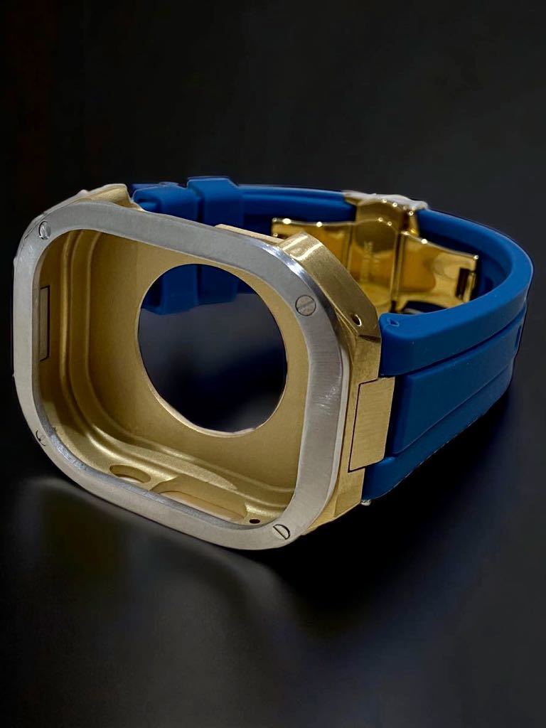  Apple   часы  　 ультра 　 крышка 　Apple Watch ultra 49mm  резина 　 ремень 　 лента 　 кейс 　49 миллиметр 　/ золотой   серебристый  туманный  синий  
