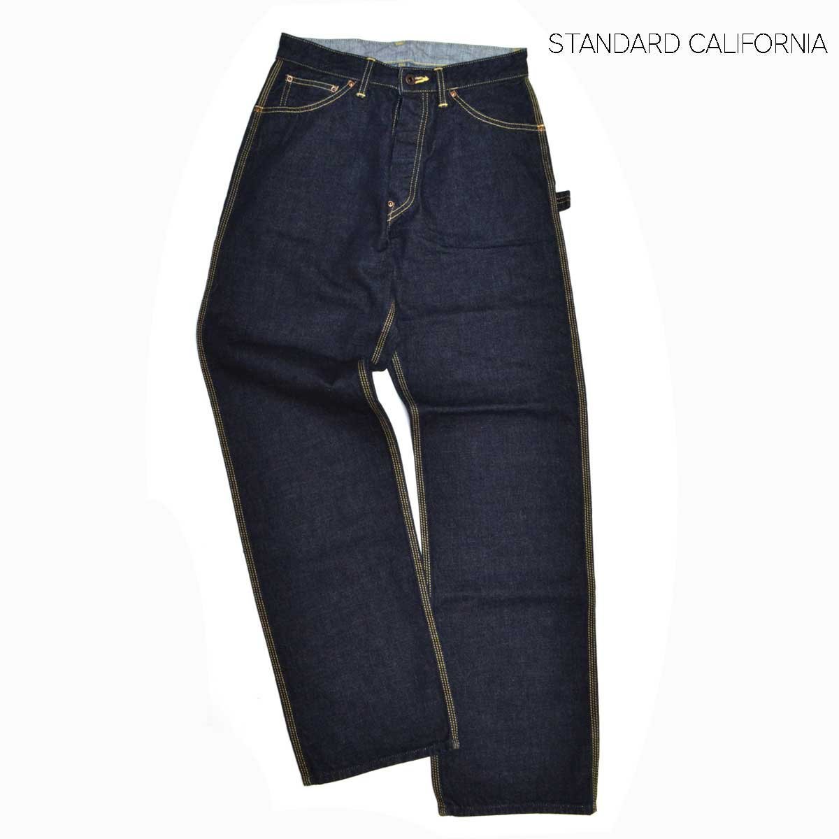 STANDARD CALIFORNIA スタンダード カリフォルニア シンチバック ペインターパンツ W30サイズ メンズ 日本製　デニムパンツ M618243