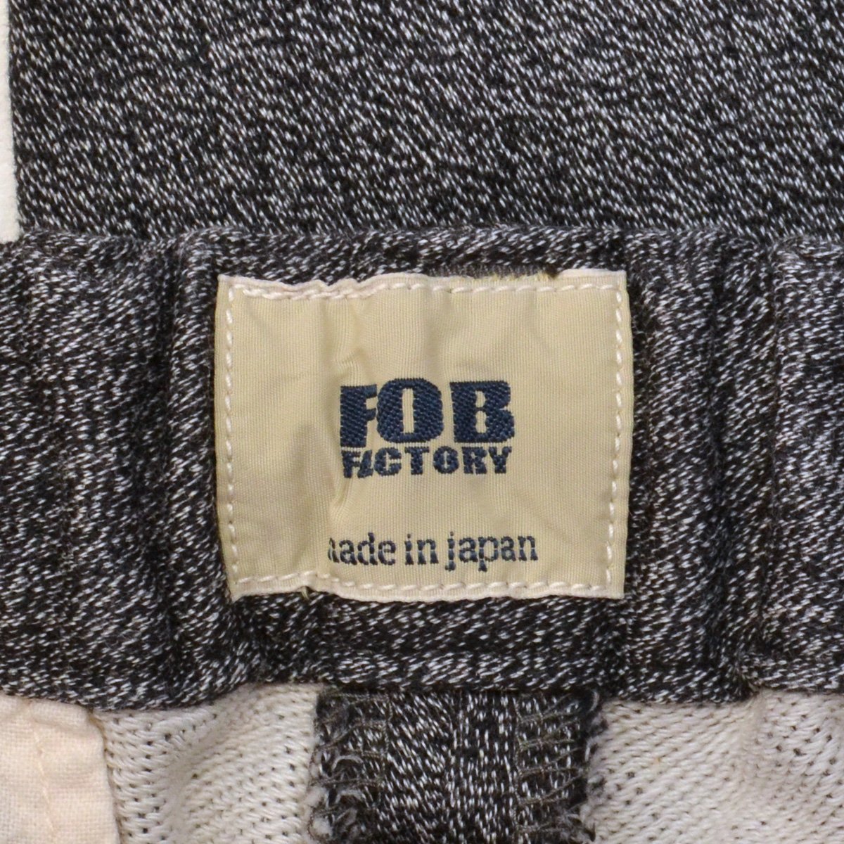 FOB FACTORY エフオービーファクトリー F0438 リラックス ナロー イージーパンツ スウェット スリム テーパード 日本製 Mサイズ メンズ M61_画像6