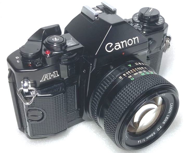 ☆完動・とても綺麗☆Canon A-1 ボディ+ Canon New FD 50mm F1.4 