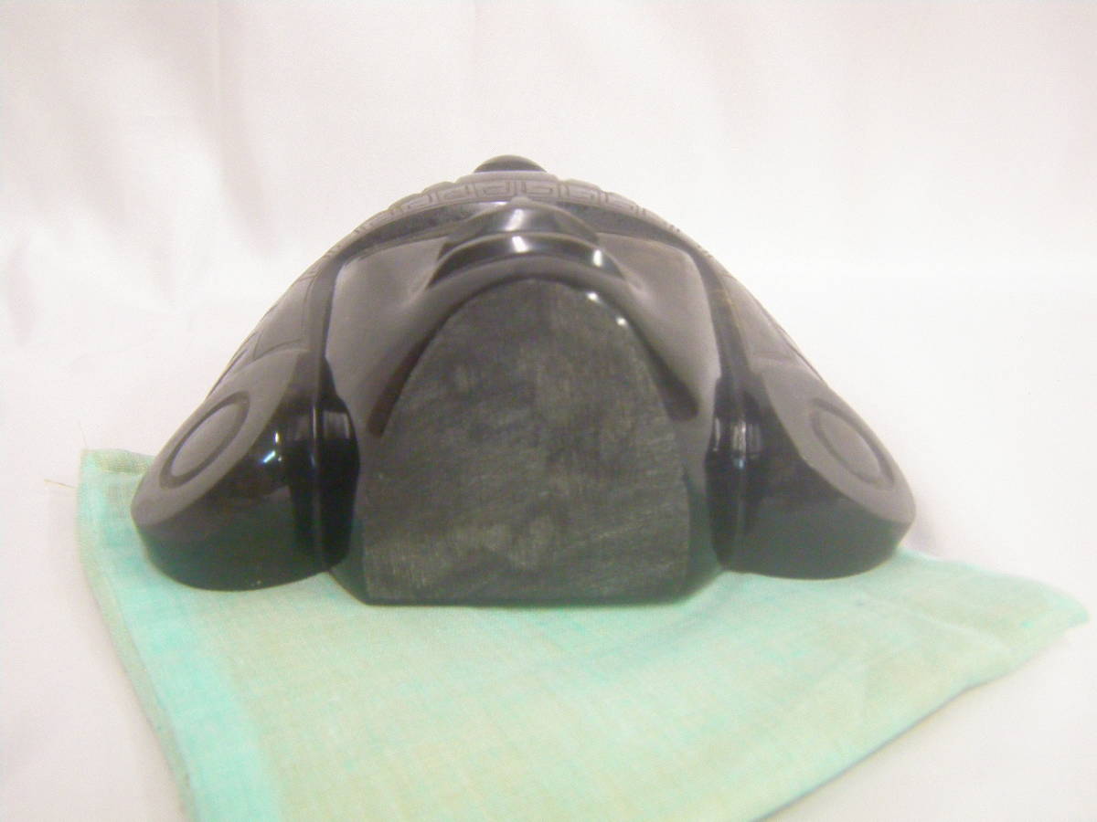 # control NO.530# black . stone? head image ornament tsu tongue car men? #
