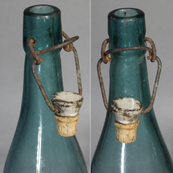 アンティーク ガラス〔 古い 酒瓶 〕高さ34cm 大正～昭和初期 A1029_画像5