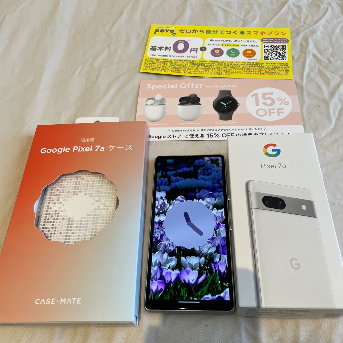 ケース付きGoogle Pixel 7a 128GB Snow SIMフリー | noonanwaste.com