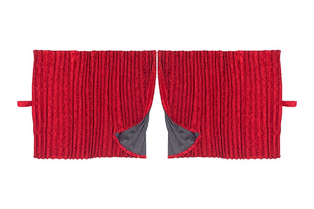 金華山センターカーテン　チンチラZERO　レッド（赤）　標準ルーフ用　1200×1000　【納期約1～2週間】_画像1