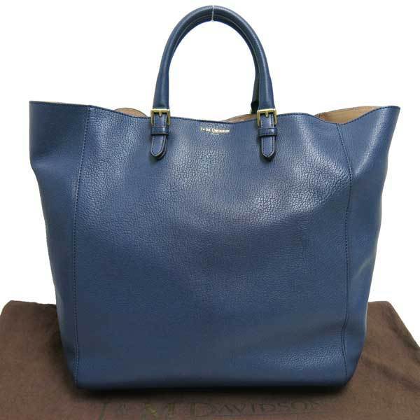定価249,000円 新品】J&M DAVIDSON OLIVIA TOTE TALL ネイビー 01364