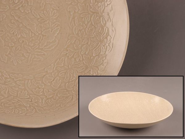 中国古美術 官窯 白瓷 お皿 置物 唐物-