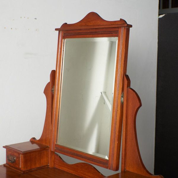 IZ62867F* Britain antique dressing chest cheeks mirror do lower chest dresser dresser dresser Ed wa-ti Anne England 