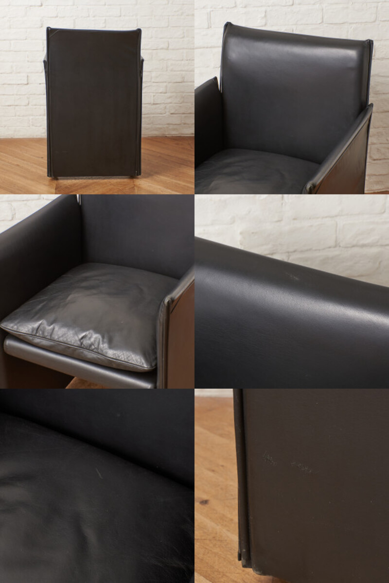 IZ66213F☆定価46万 Cassina BREAK アームチェア 総革 カッシーナ