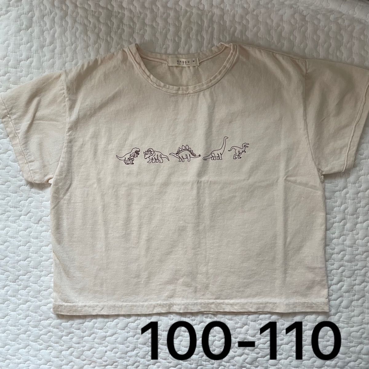 anggo アンコ 恐竜 tシャツ お揃い 100 105 110 半袖Tシャツ 韓国子供