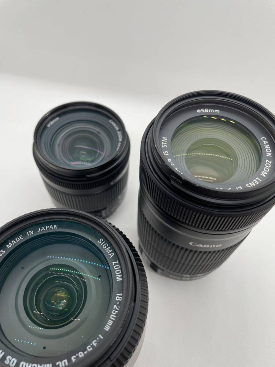 キヤノンEOS Kiss X9i ダブルズームキット　プラスSIGMA便利ズーム　すぐ使える 　美品中古　おまけ多数　　Canon デジタル一眼レフカメラ_画像4