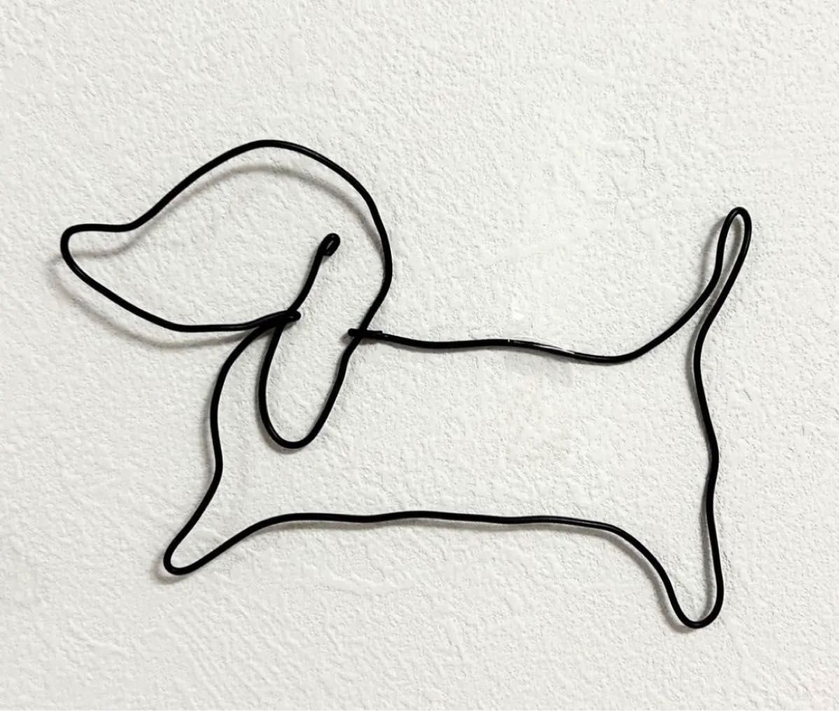 最高の ワイヤーアート 犬 パピヨン ワイヤークラフト アート・写真