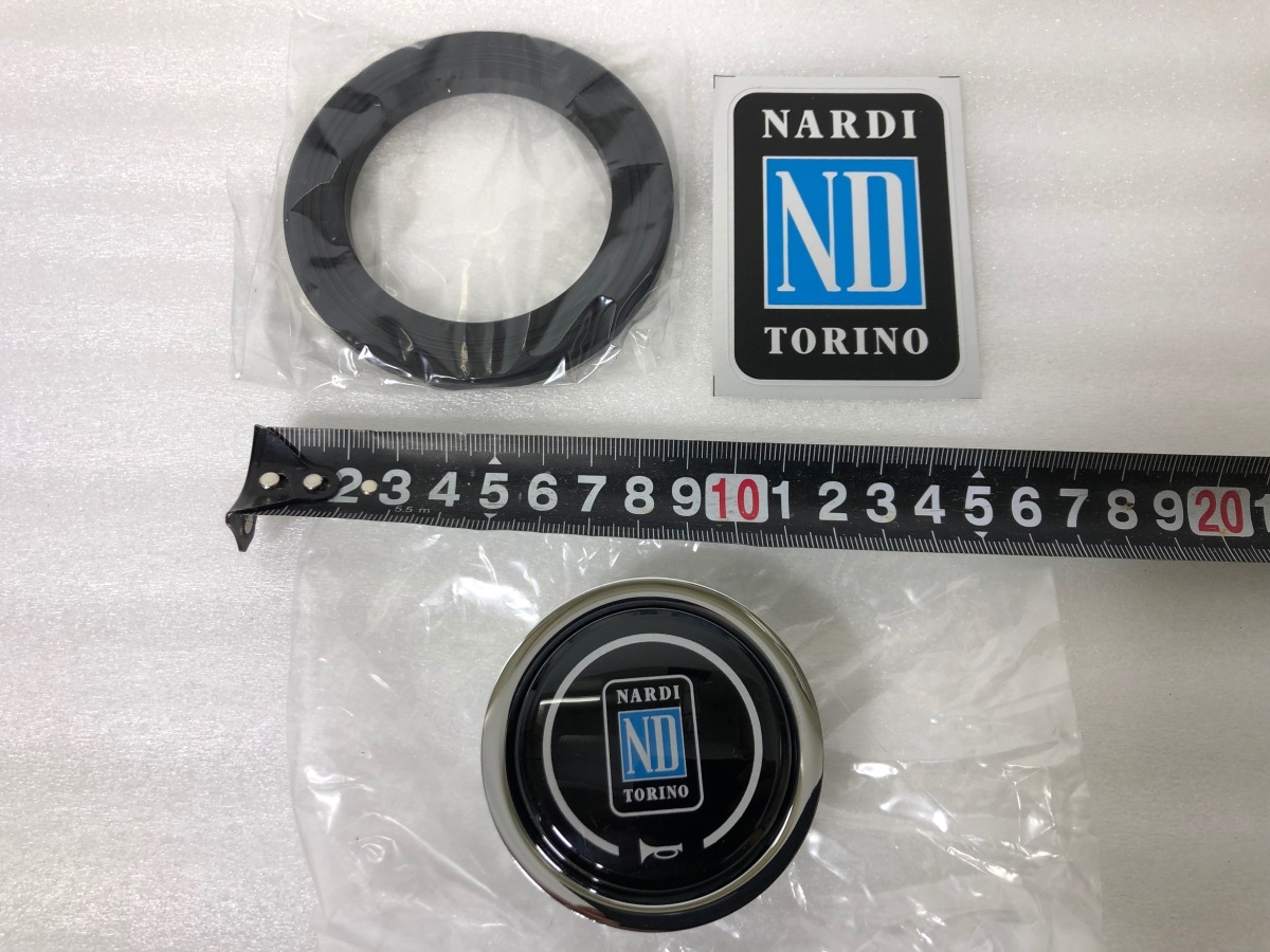 栃木発 ￥送料一律￥ NARDI ナルディー クラシック ブラックレザー＆ブラックスポーク 330mm N110 検）33Φ パイ モモ ステアリング MOMO_画像6