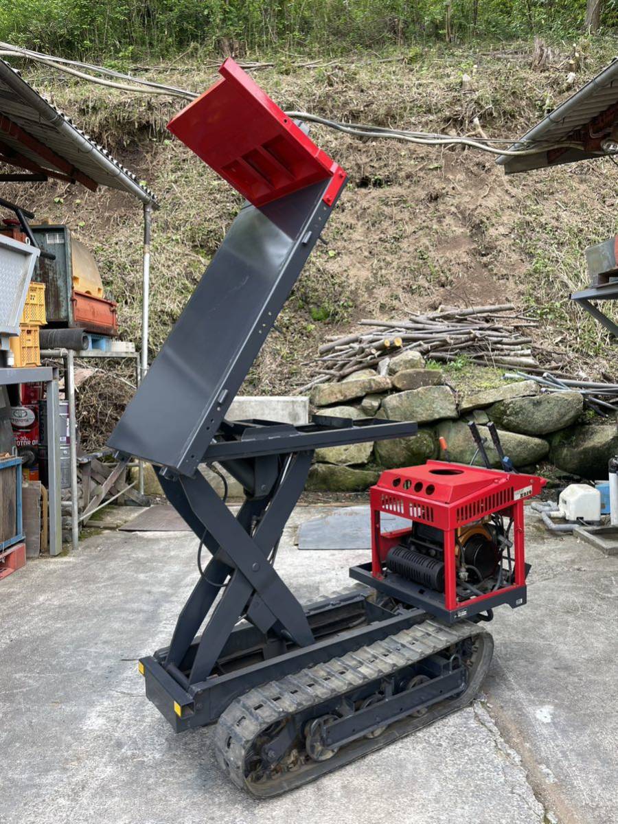 岡山発 運搬車 リフト ダンプ 四国 石材 セル付き クロスターン www