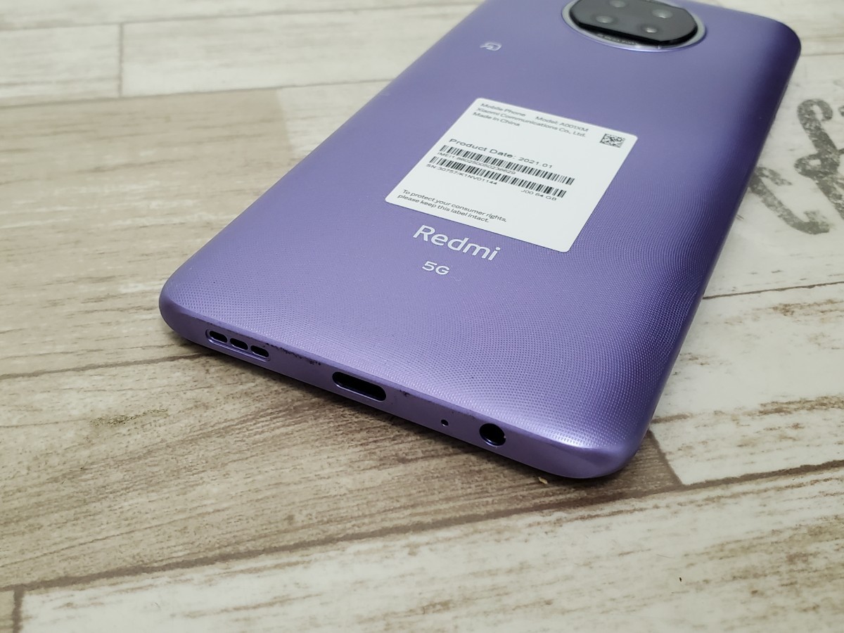 美品 softbank Xiaomi Redmi Note 9T 64GB A001XM SIMロック解除済