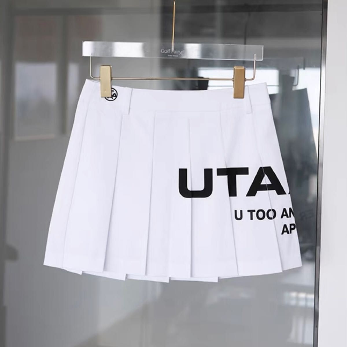 即発送】UTAA ユタ ゴルフ レディース ウェア スカート（ホワイト）S