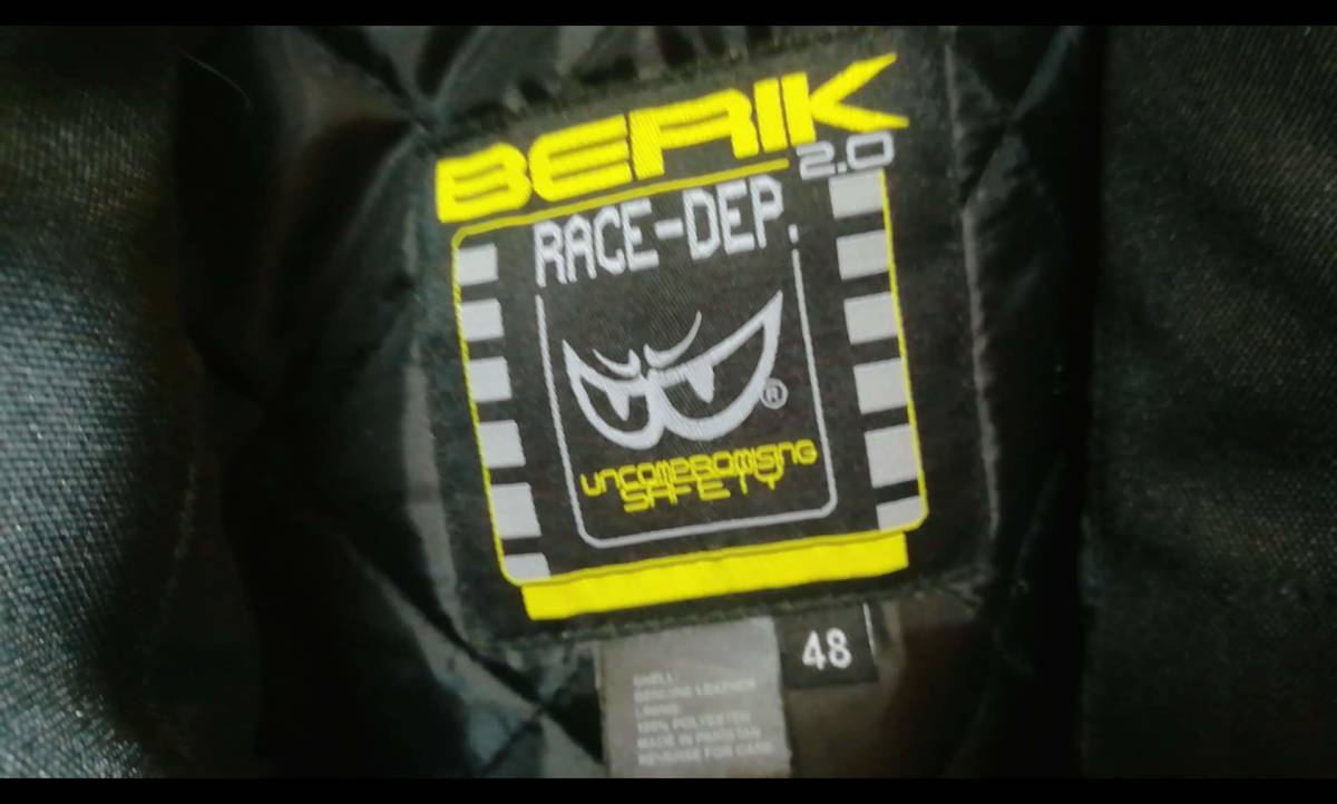 【美品】BERIK/RACE-DEP2.0/冬季ライディングレザージャケット_画像9