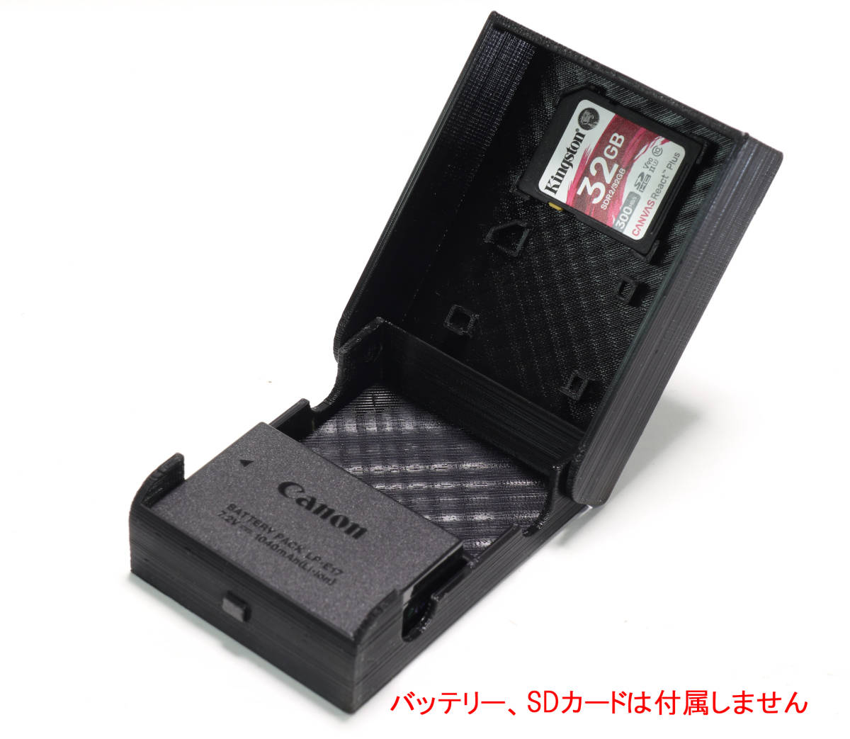 Canon　キャノン LP-E17 バッテリーケース　バッテリー SDカード　2個収納　ミラーレス　一眼レフ　EOS　RP_画像2