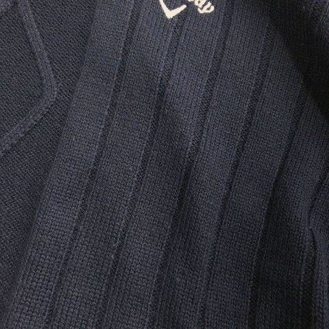 CALLAWAY キャロウェイ タートルネック ニット 長袖セーター ネイビー系 M [240001953359] ゴルフウェア レディース_画像8