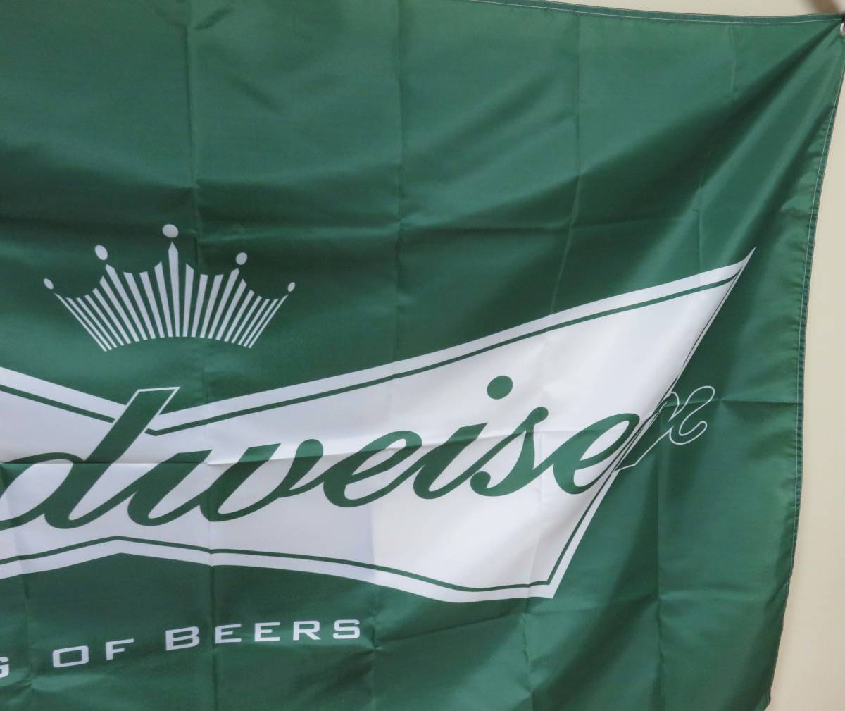  green white [ extra-large A] ultra elegant # new goods Budweiser Budweiser beer BEER America US flag flag banner advertisement ..te naan toBAR eat and drink restaurant *US