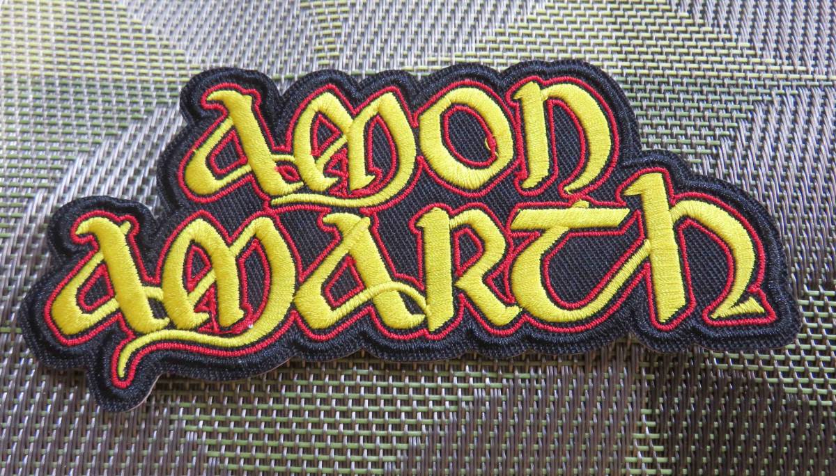 黄黒AA英語◆新品アモン・アマース 　Amon Amarth　スウェーデン　メタル・バンド刺繍ワッペン◆音楽　ミュージック■洋服・衣類・衣服DIY_画像3