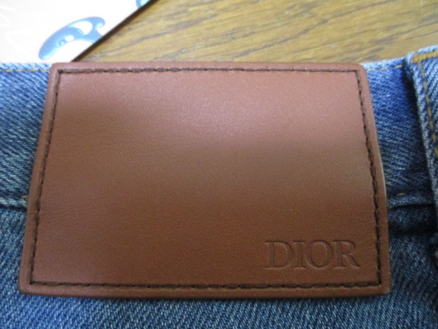  Dior Christian Dior × KENNY SCHARF CD Logo нашивка Denim 26 прекрасный товар с биркой 