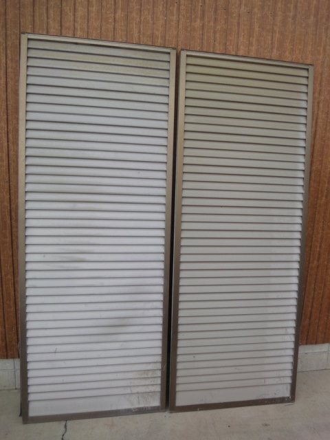 S-47 together 2 pieces set steel sliding storm shutter approximately W740xH1918xD25mm DIY reform repair repair 