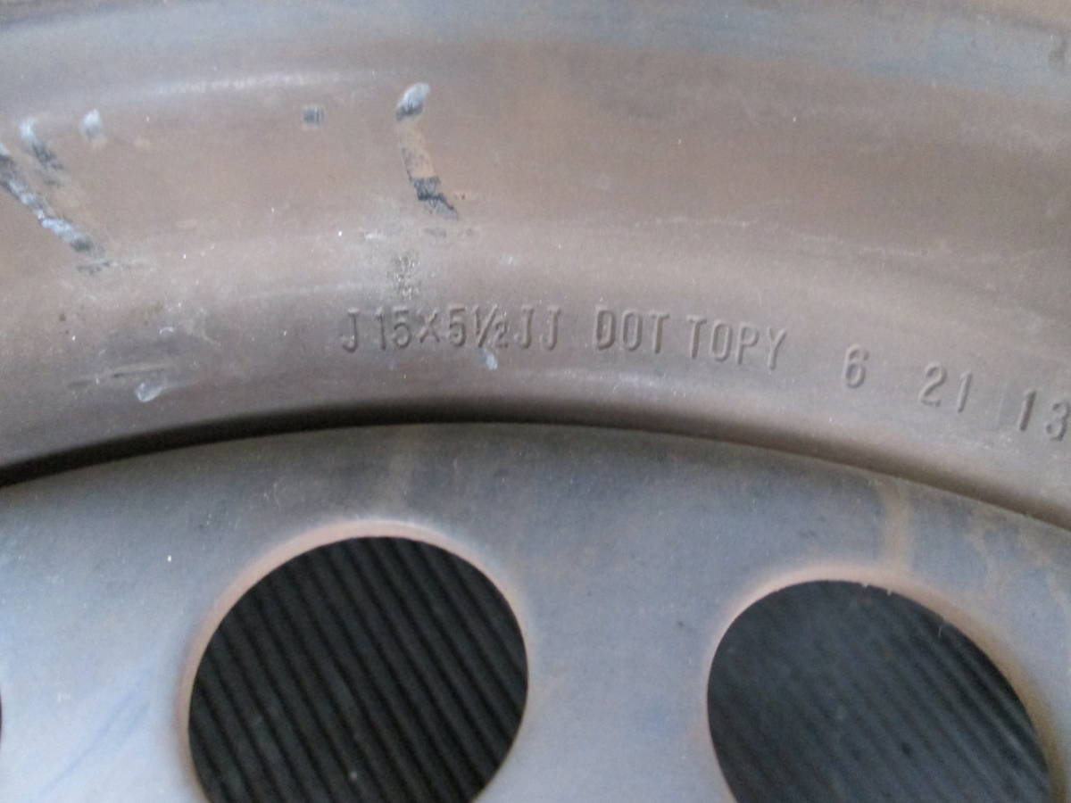     原文:日産 Z12 キューブ 純正 スチール 鉄 15x5.5J(+40)PCD100　4本 ティーダ ノート 売り切り、即決、小物同梱します。