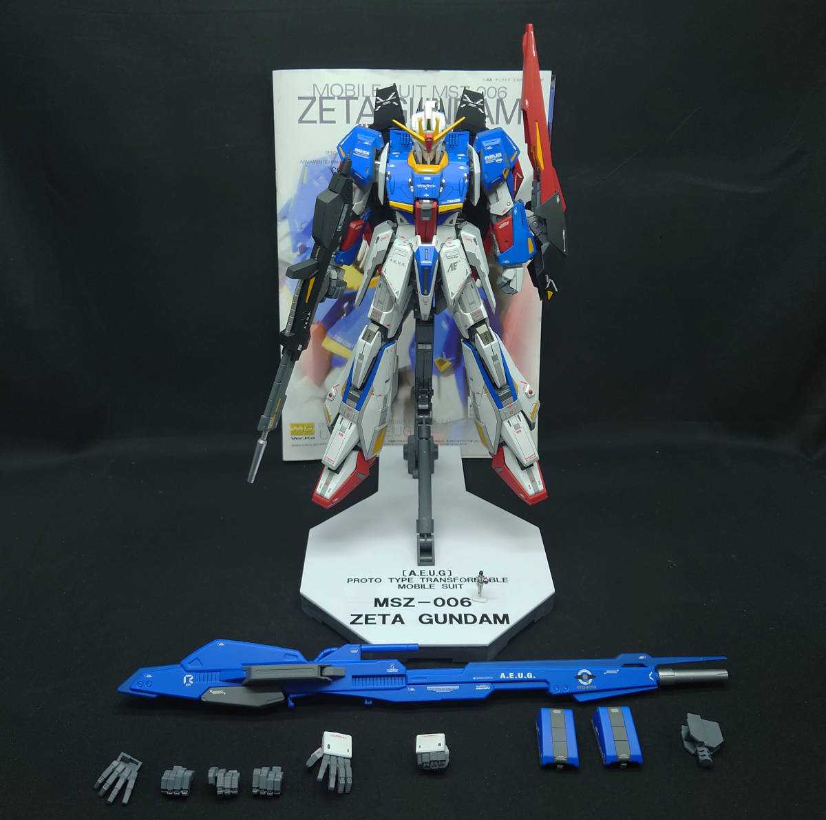 MG Zガンダム Ver.Ka 改修塗装済み 完成品 ガンプラ   transparencia