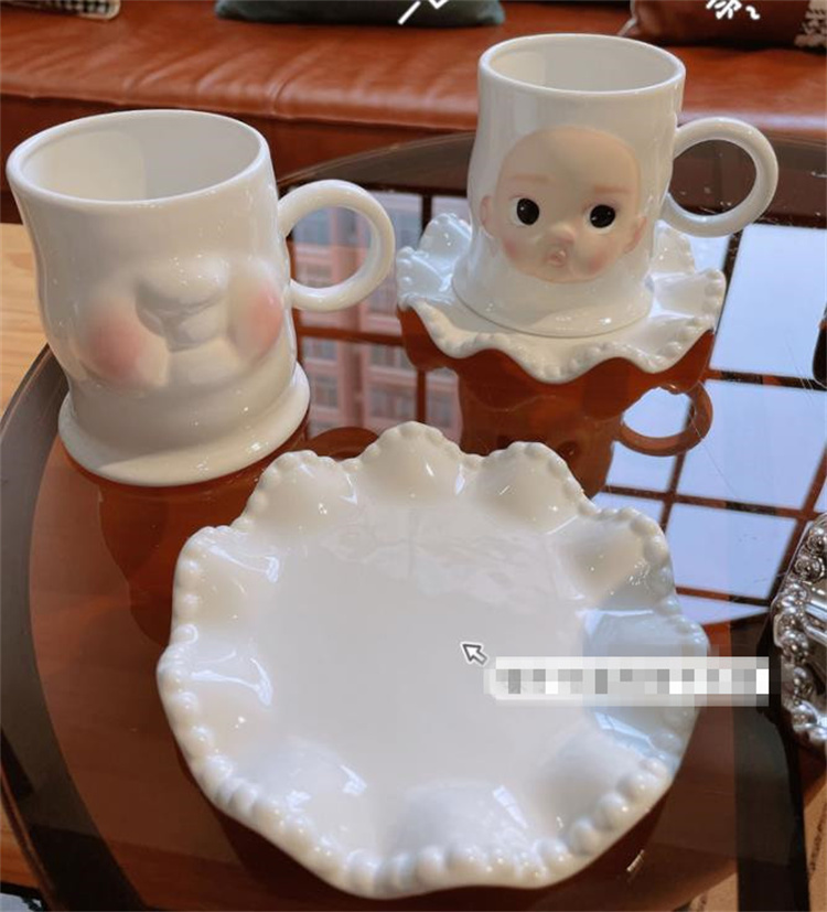 送料無料★とってもおすすめです コーヒーマグカップ セット ハンドピンチ マグカップ 可愛い 家庭用 セラミック_画像8