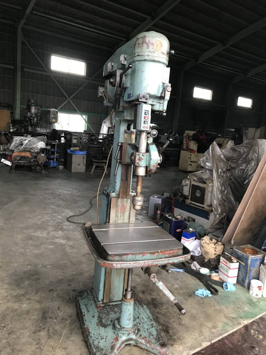  large drill press & tap is possible ROKUROKU 500-LA shape. small . goods. large . four angle table * selling out.