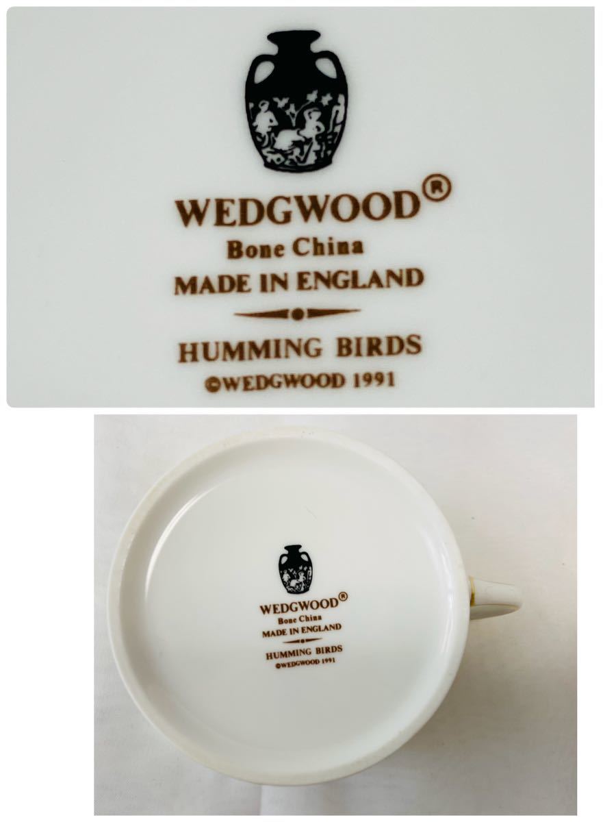 ◇ Wedgwood ウェッジウッド 1991 ハミングバード 169 カップ＆ソーサー /237673 / 621-40 _画像10