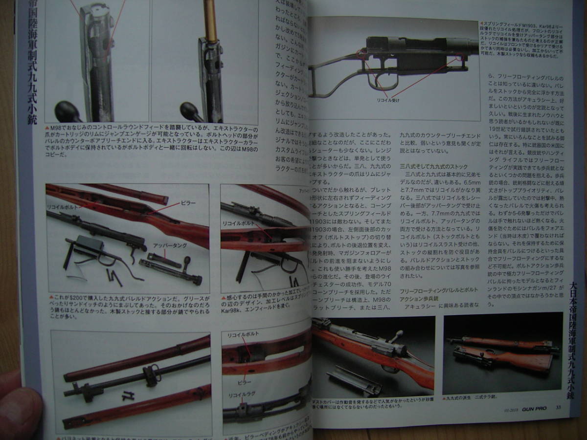 実銃 旧日本軍 九九式小銃 99式 GUNプロフェッショナルズ誌_画像5