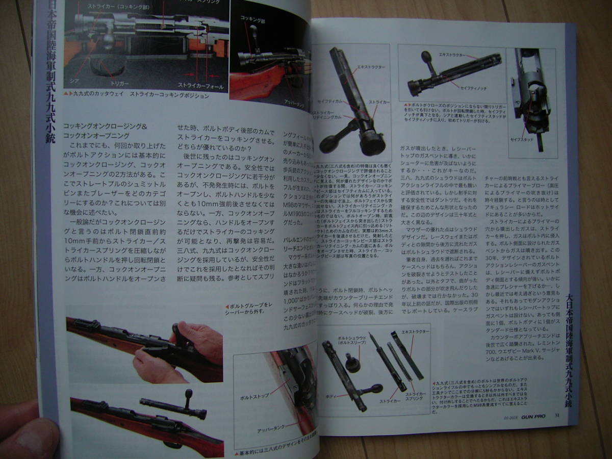 実銃 旧日本軍 九九式小銃 99式 GUNプロフェッショナルズ誌_画像4