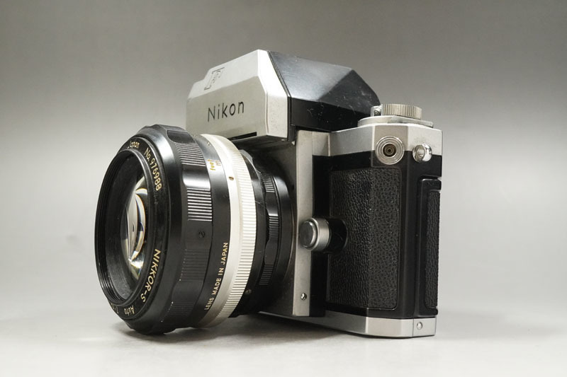 【814】Nikon/ニコン F ボディ+レンズ NIKKOR-S Auto 1:1.2 f=55mm フィルム一眼レフカメラ本体 Nippon Kogaku/日本光学 MF_画像5