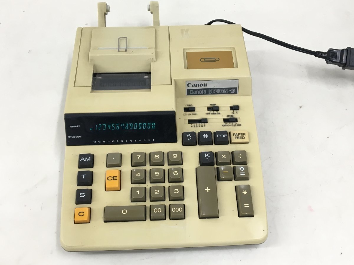  Canon business use addition type calculator addition machine printer type MP1215-D MP1215-VD electrification only verification secondhand goods ( tube :2C2-M)