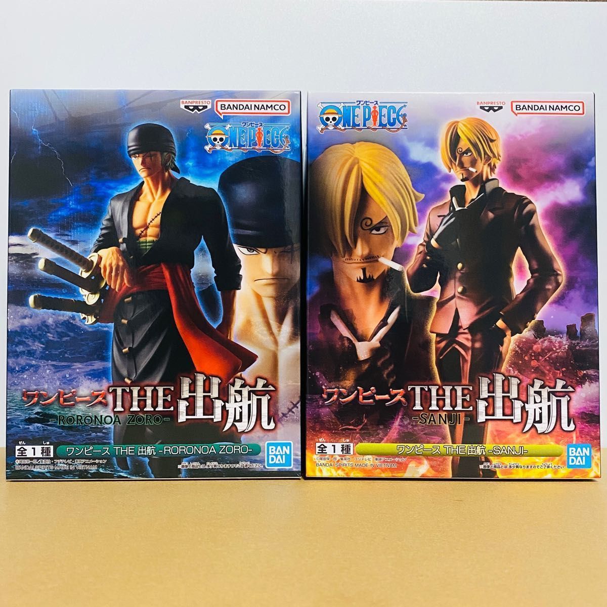 ワンピース ゾロ サンジ フィギュア セット ONE PIECE THE 出航 ワンピース ゾロ サンジ フィギュア セット ONE PIECE THE 出航