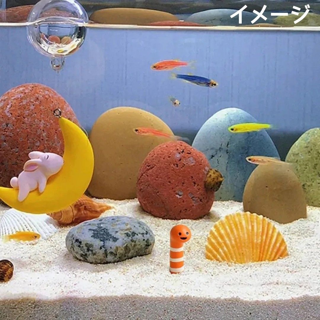 【ニシキアナゴ3体】アクアリウム オブジェ チンアナゴ 水槽 装飾 ガーデンイール 魚 ダイビング