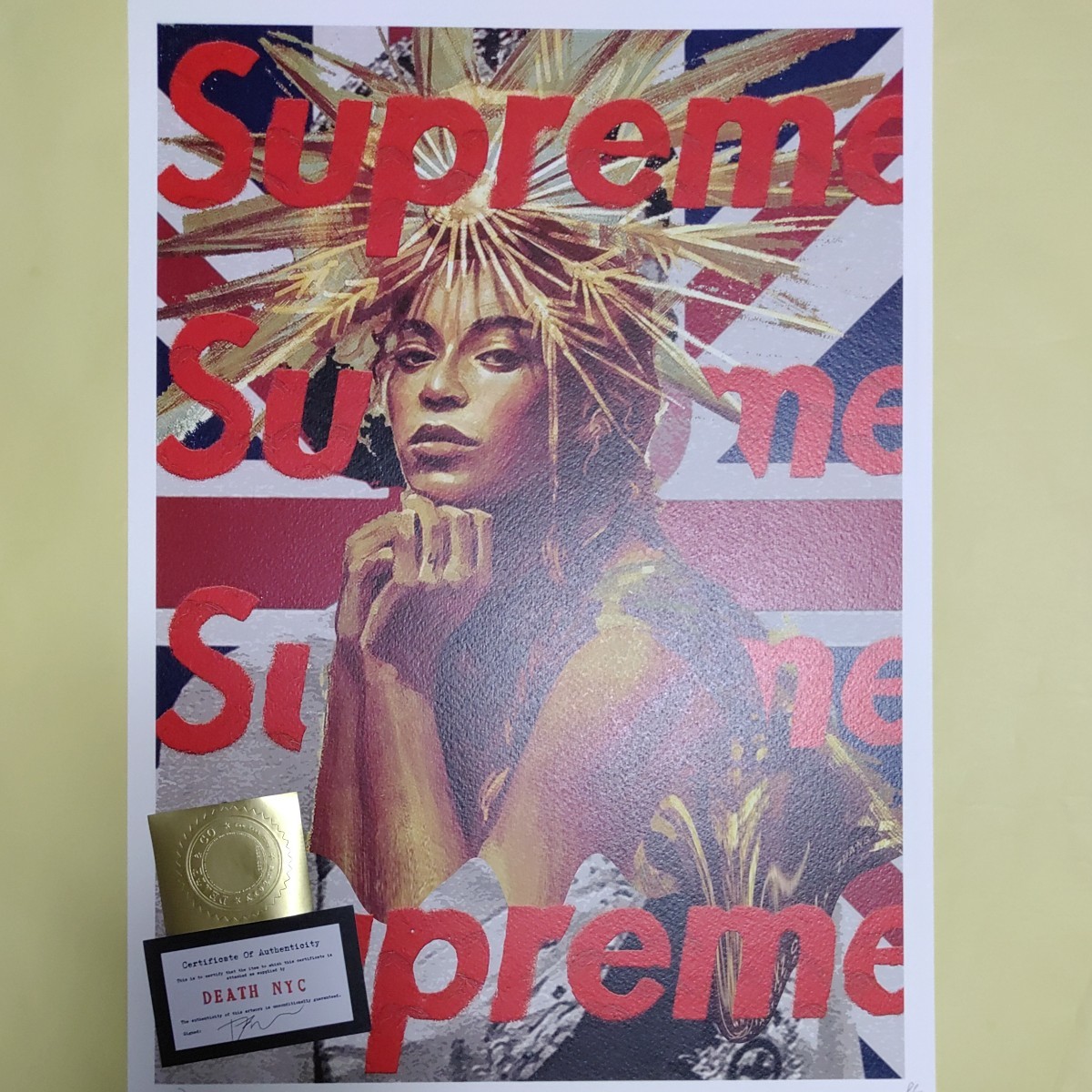 DEATH NYC 世界限定100枚 アートポスター ビヨンセ Beyonce バンクシー