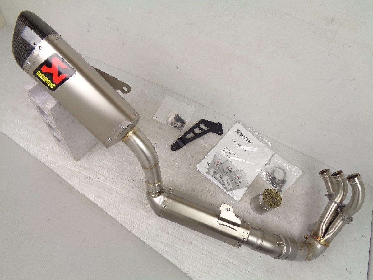 MT09 MT-09 SP 21-22 akrapovic アクラポビッチ レーシングライン チタン フルエキゾースト マフラー EC/ECE 未使用 即納！【C650】