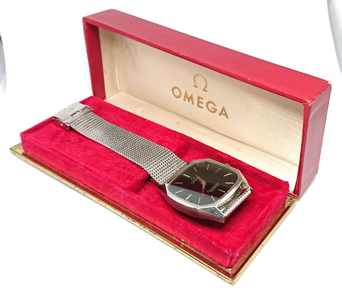 OMEGA オメガ コンステレーション クォーツ 8角 オクタゴン ブラック