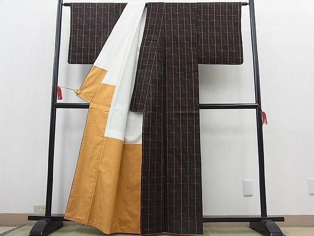 着物屋ほのか□国指定重要無形文化財本場久米島紬手織バンジョー逸品