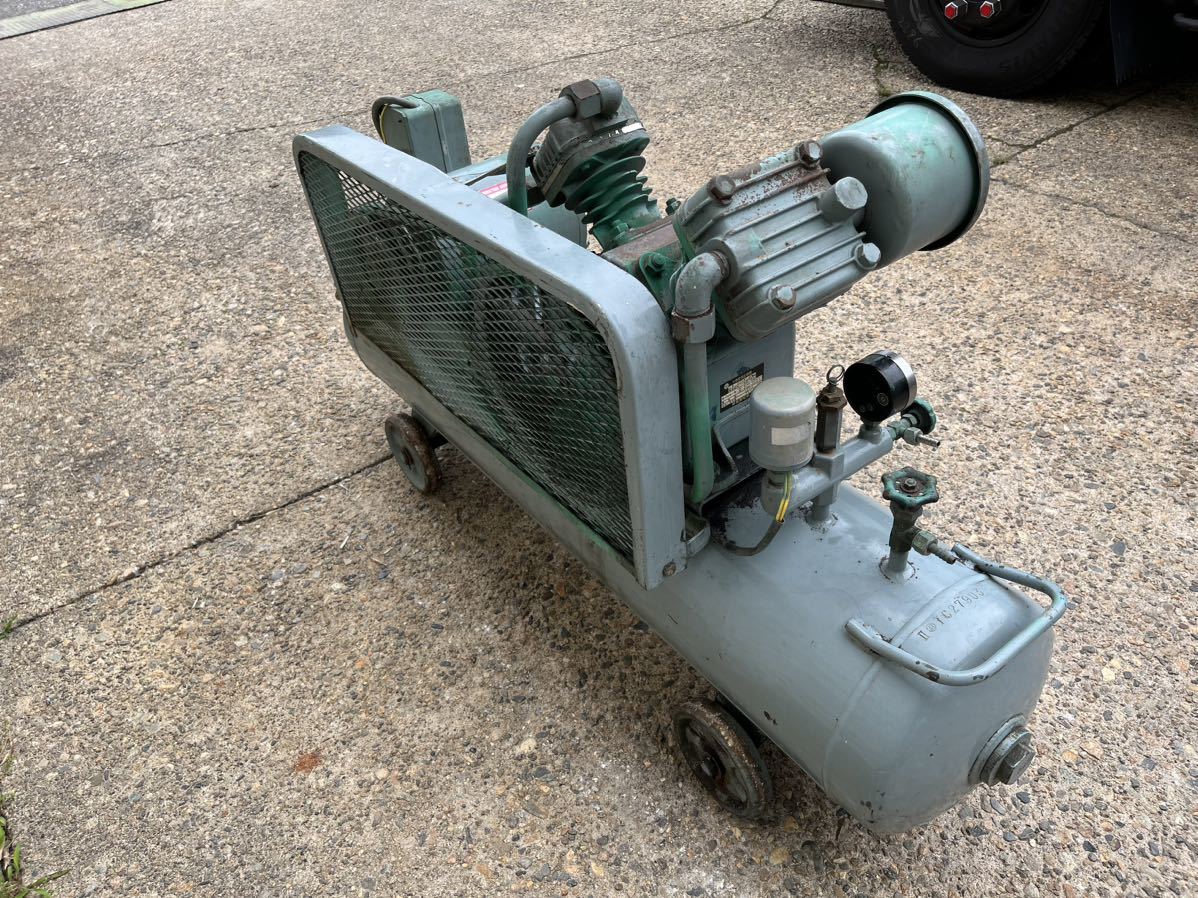 日立ベビコン HITACHI エアーコンプレッサー 2段圧縮 3馬力 2.2P-9.5T