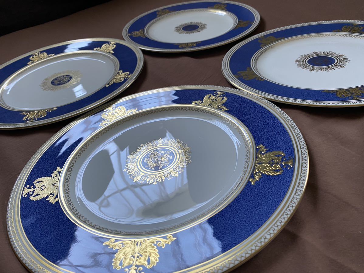 稀少品WEDG WOOD コロンビアパウダーブルー 4枚セット | normanhubbard.com