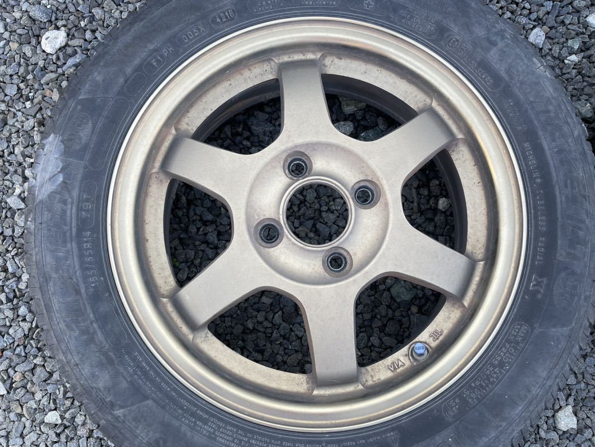 最安値 165/65R14 14インチ RAYS VOLK TE37 6J 6.00-14 DUNLOP ルマン