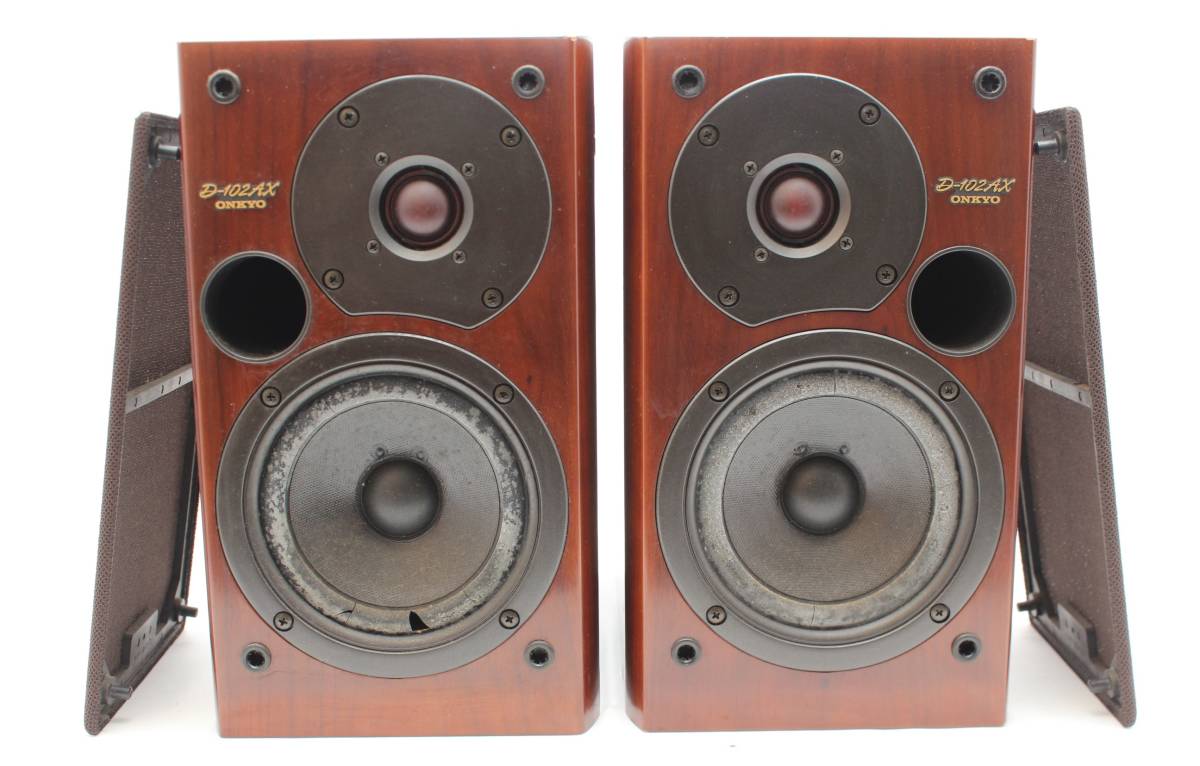  Junk sound out OK ONKYO D-102AX book shelf 2way speaker pair shipping Yamato 100 size exterior scratch equipped 