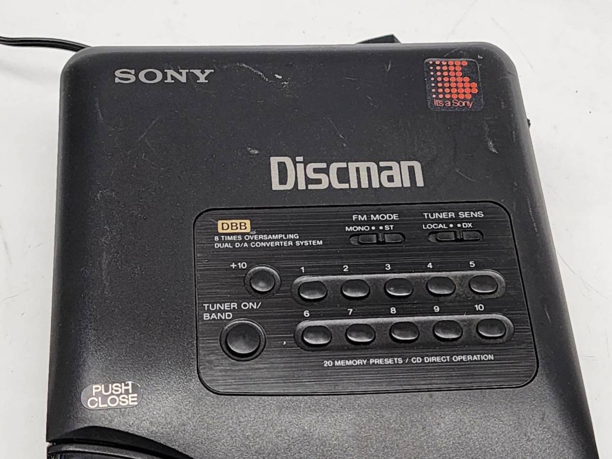 ★ R50615　SONY ソニー　Discman ディスクマン　D-T66　 ポータブルCDプレーヤー　ACアダプター付 ★_画像3
