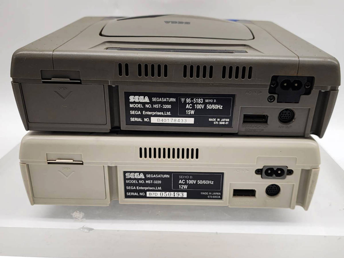 H　R50623　SEGA　セガサターン　HST-3200 / HST-3220　本体のみ　2点セット_画像4