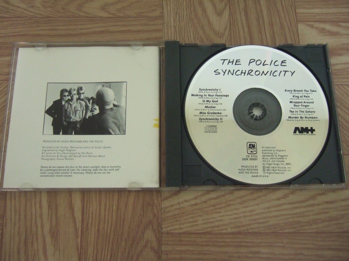 【CD】ポリス THE POLICE / SYNCHRONICITY 米盤_画像3